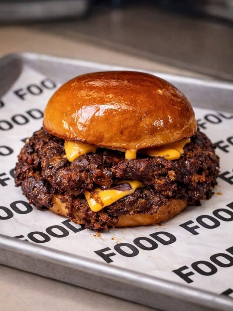 Salt-Brined And Seasoned Smash Burger