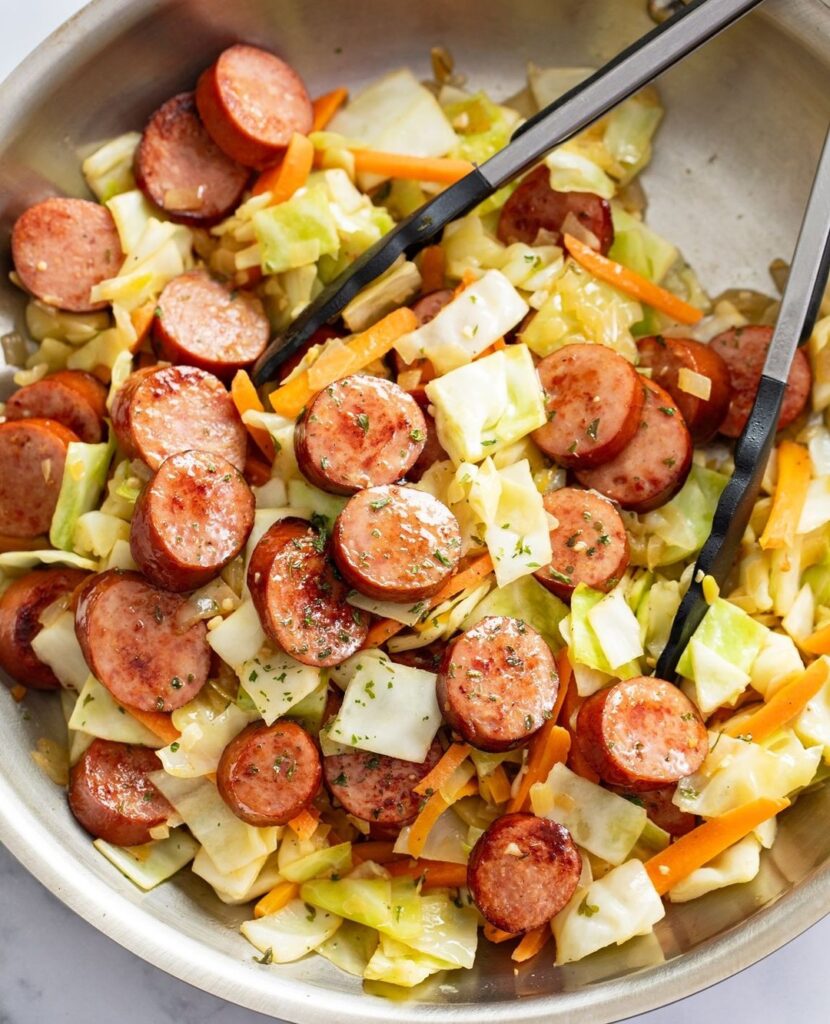 Sausage And Cabbage Bake