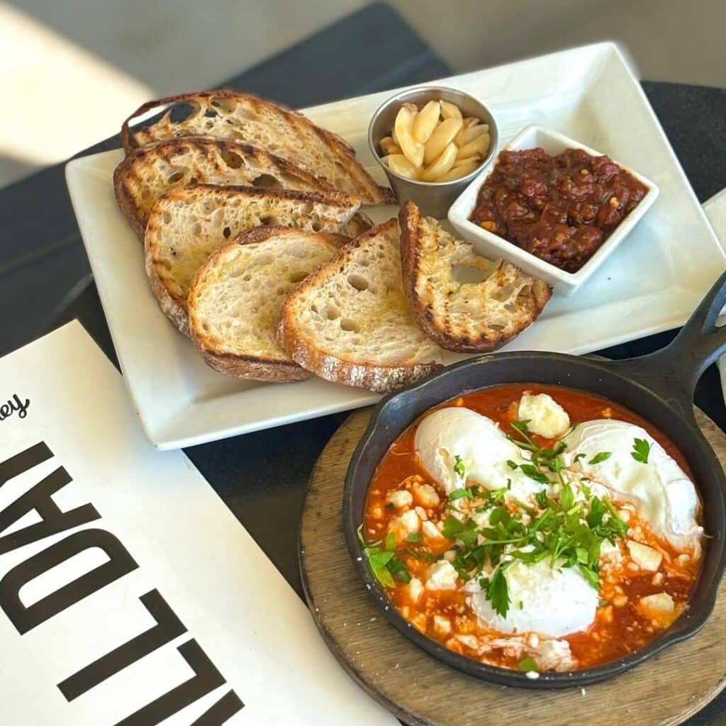 Shakshuka With Feta And Za’atar Sourdough
