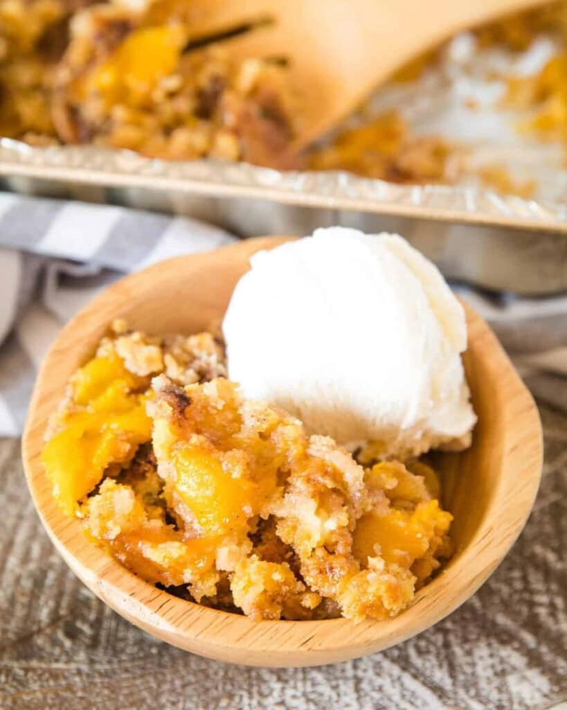 Smoked Peach Crumble