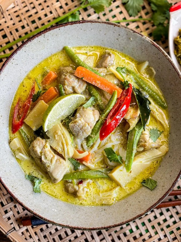 Thai Green Curry With Lychee And Sweet Basil