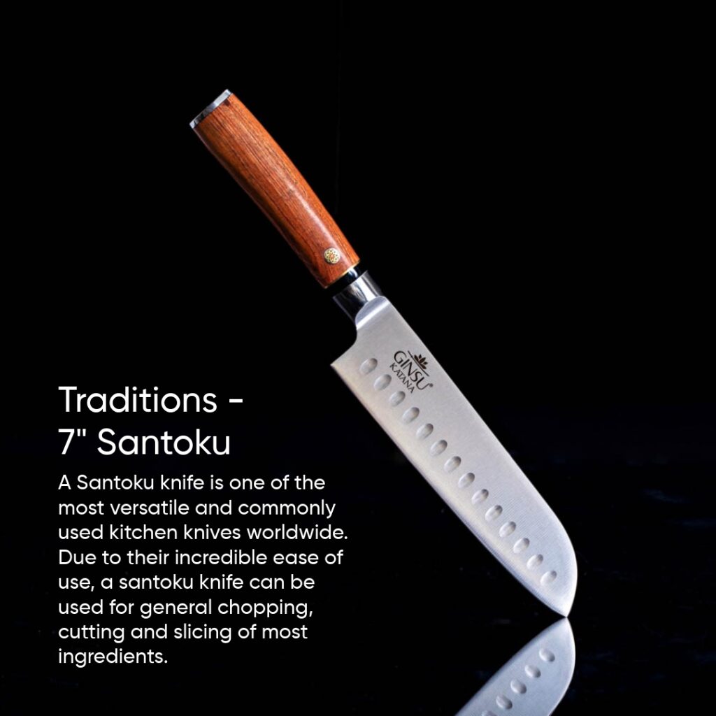 Traditional Japanese Santoku Knife