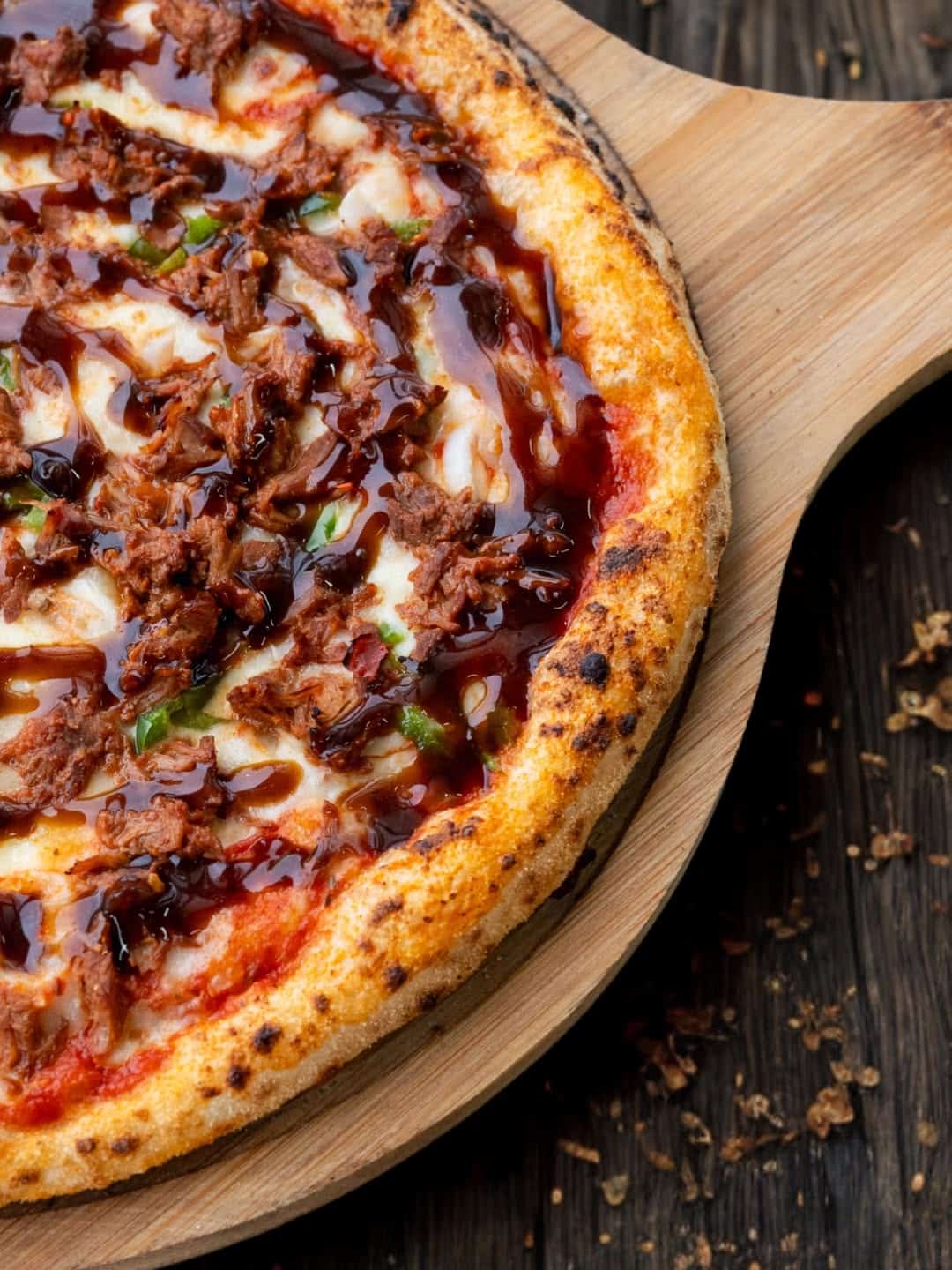 turning leftover grilled steak into gourmet pizza