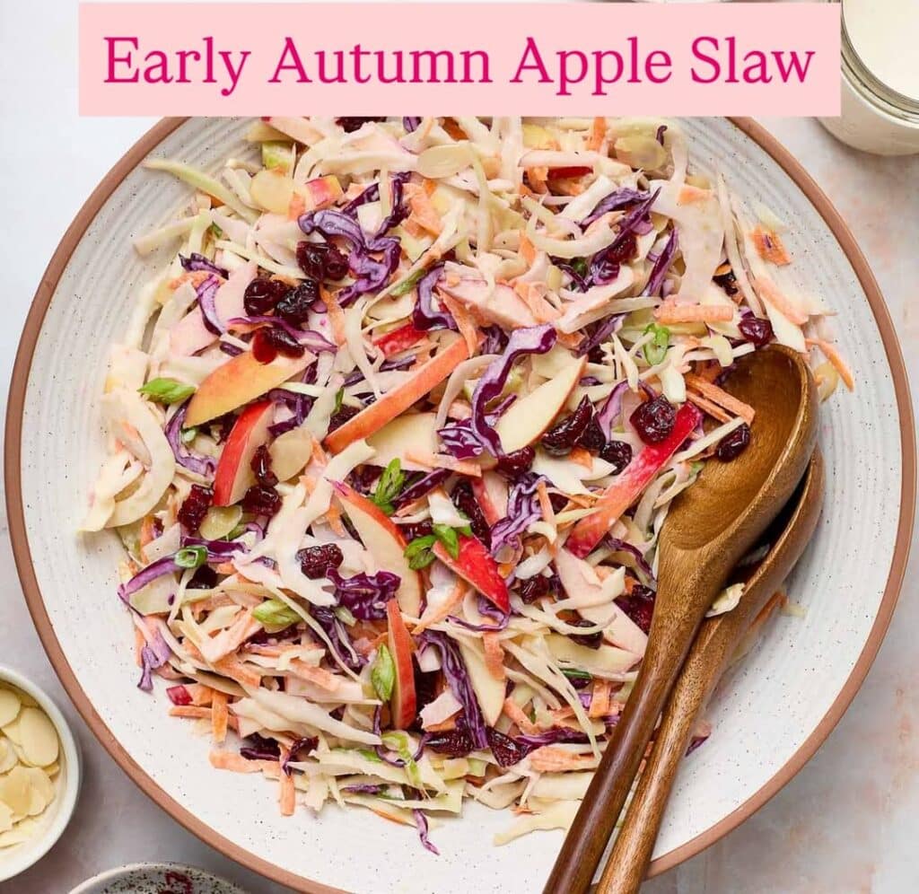 Vinegar-Based Apple Slaw