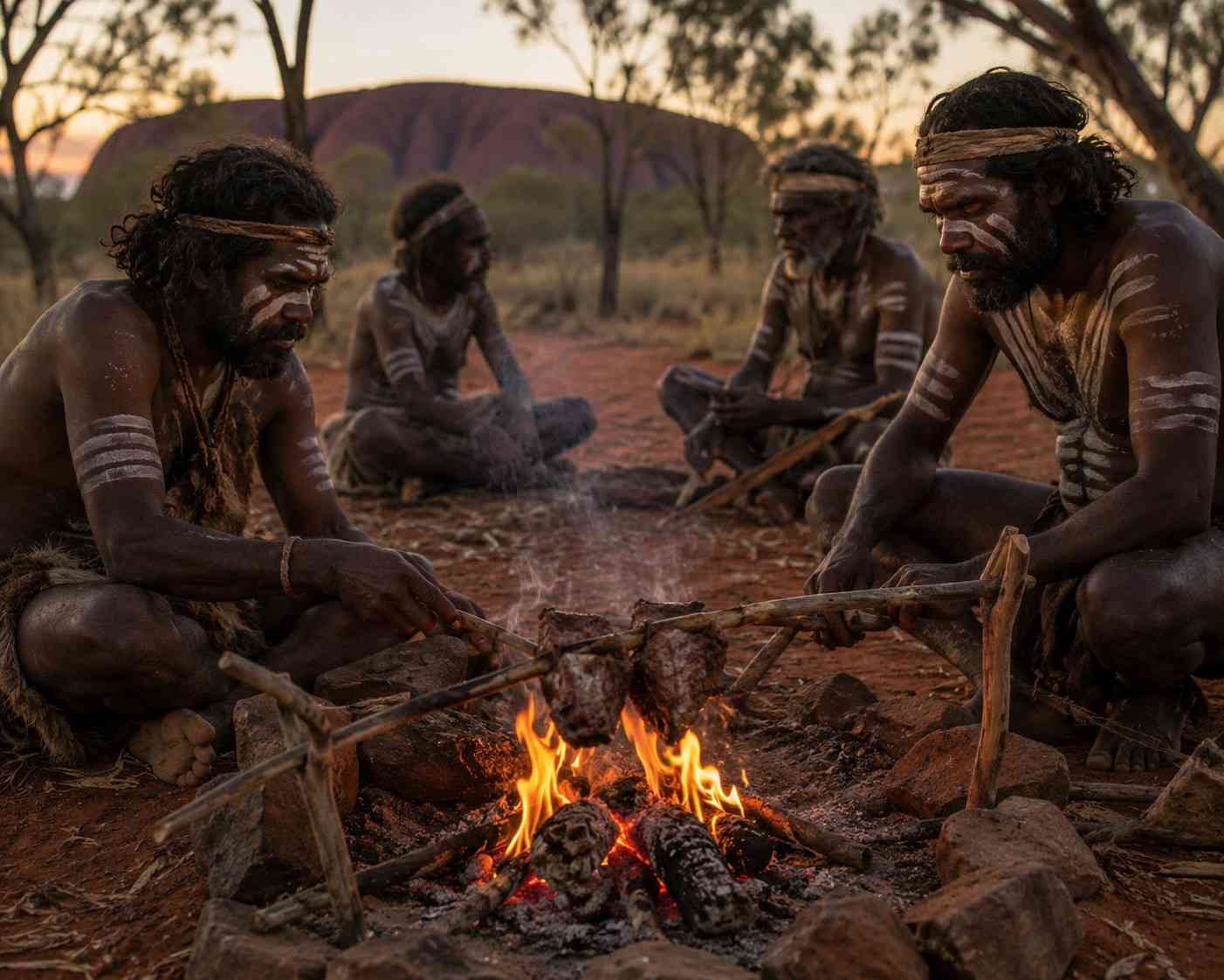ancient australian aboriginal bbq