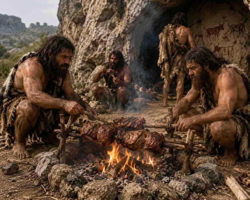 Ancient Bbq Techniques Cavemen Style