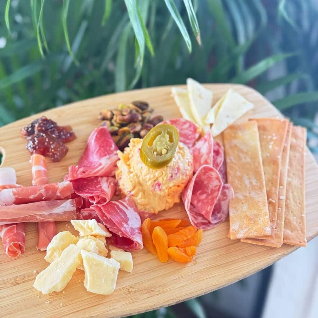 Artisanal Cheese And Fig Spread Board