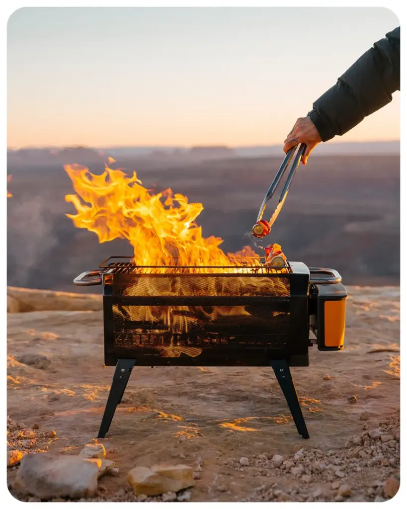 Hook, Line, And Sizzle: The 10 Best Portable Grills For Your Next Fishing Trip 4 Biolite Firepit+ Multipurpose Grill