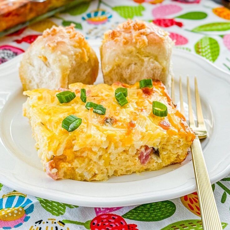 Cheesy Ham Breakfast Casserole Recipe