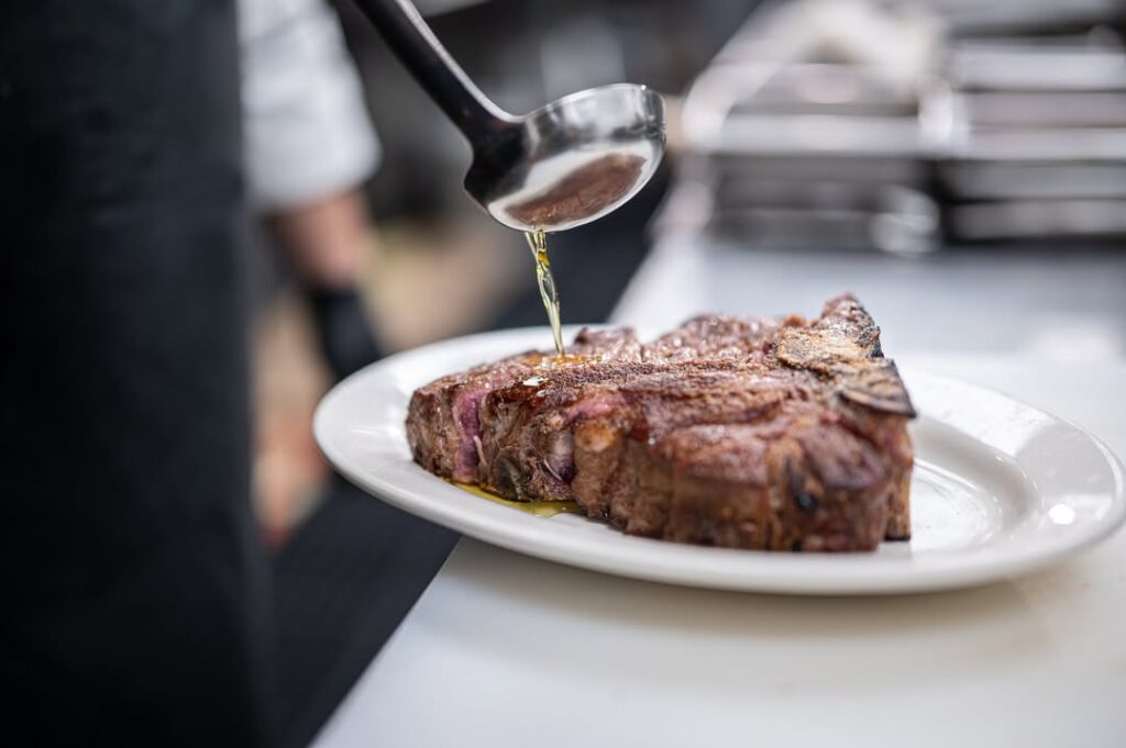 Chef Preparing Filet Mignon