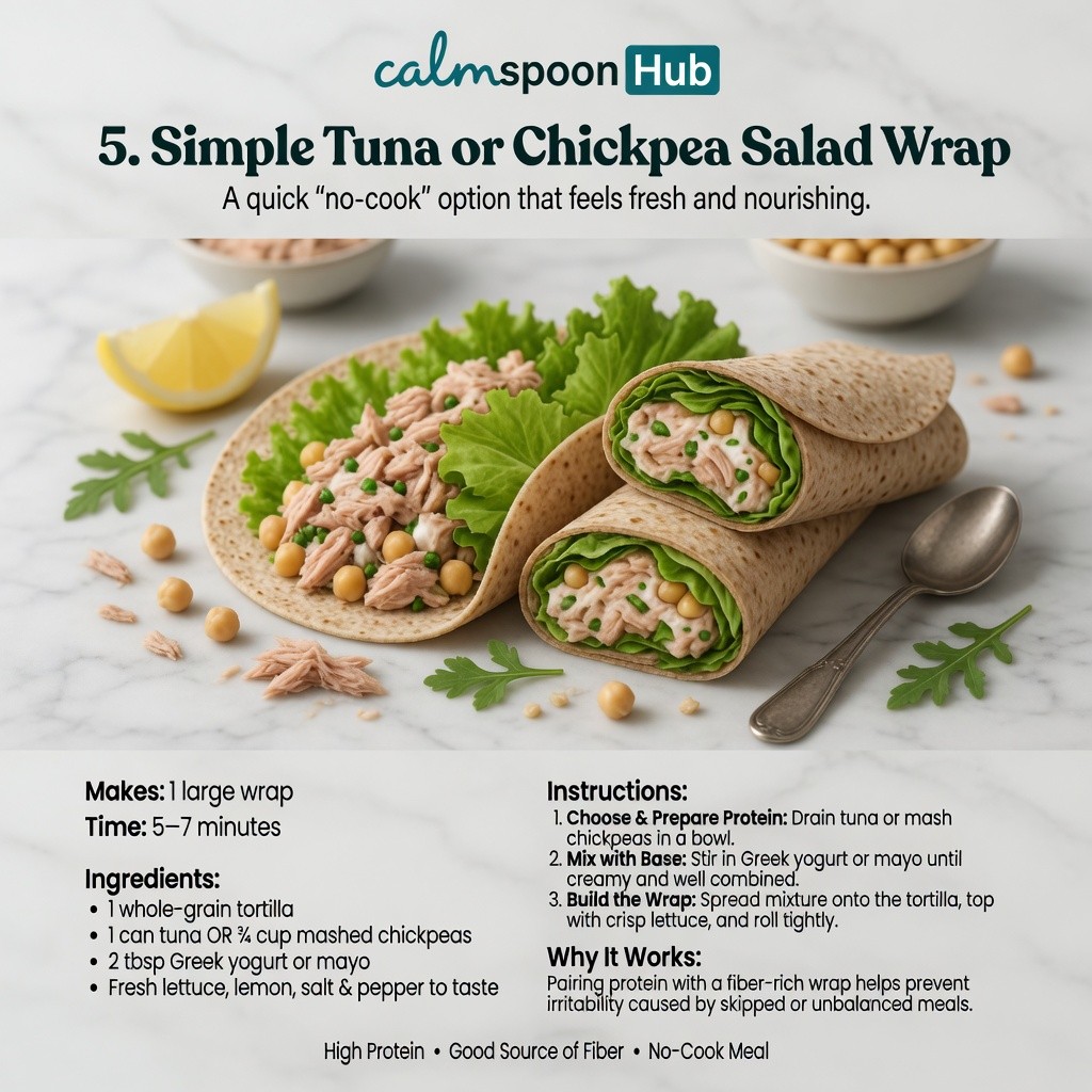 Chickpea Salad Wraps