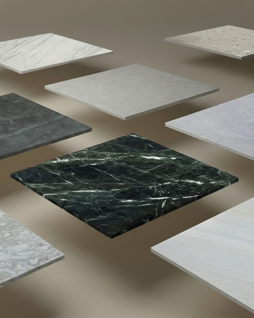 Colorful Marble Tiles For Outdoor Kitchens