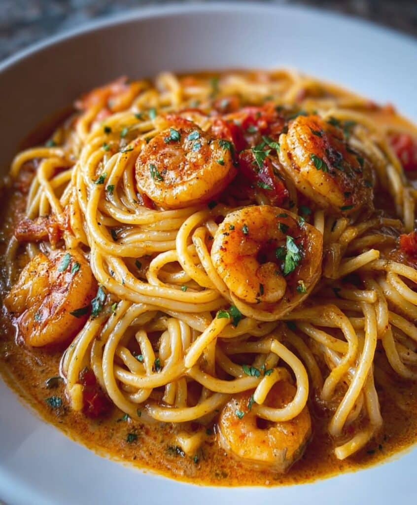 Creamy Cajun Shrimp Pasta