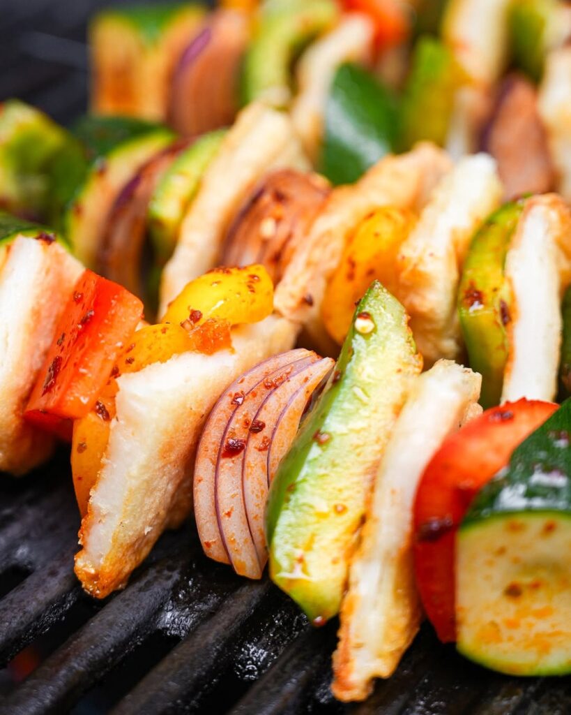 Diced Veggies For Skewers