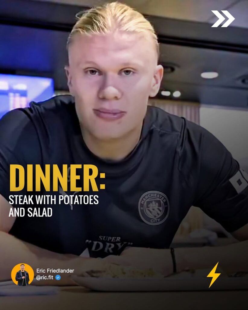Erling Haaland Food For Dinner 