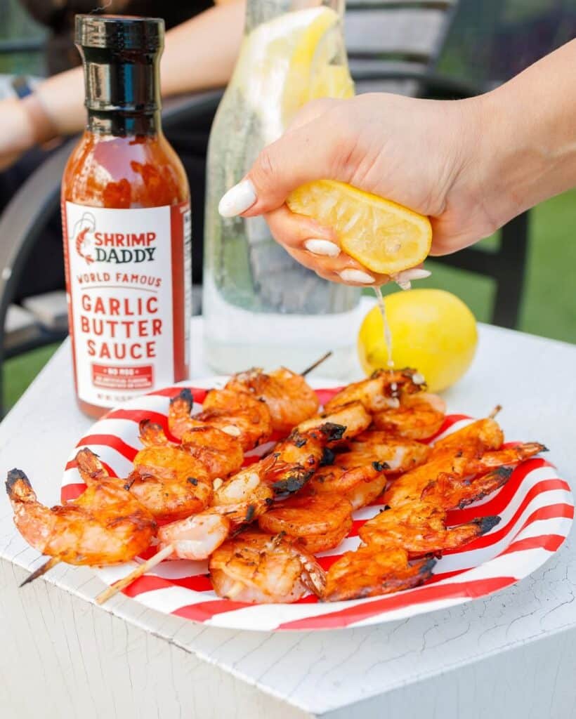 Garlic Butter Shrimp Kabobs
