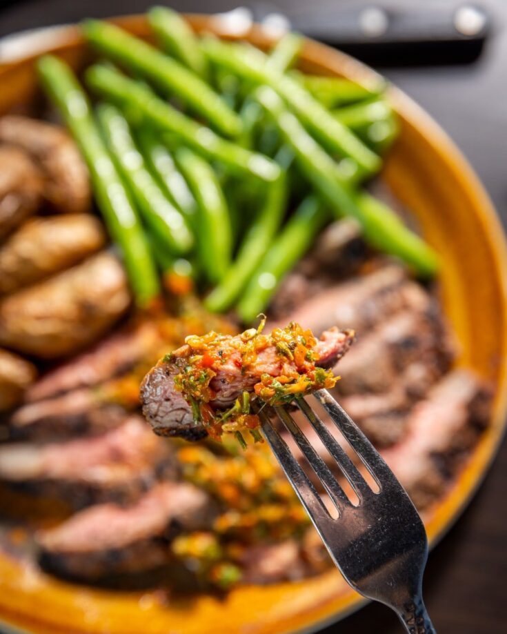 Garlic Soy Marinated Flank Steak Recipe