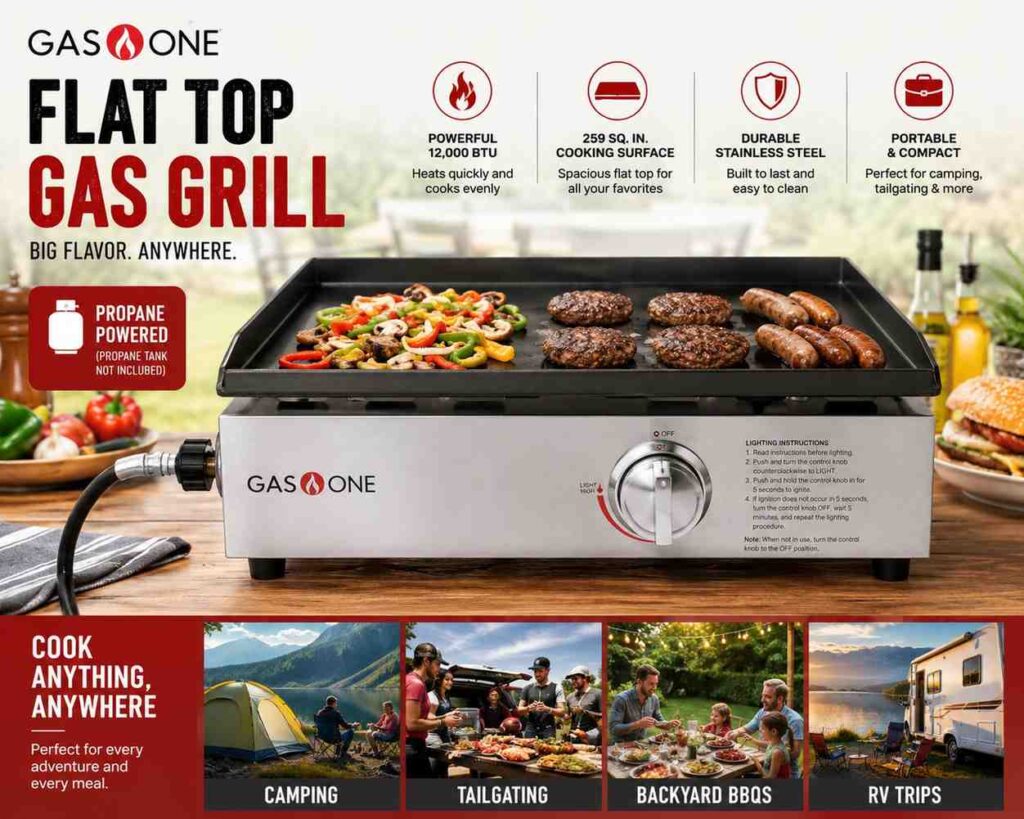Gasone Flat Top Griddle