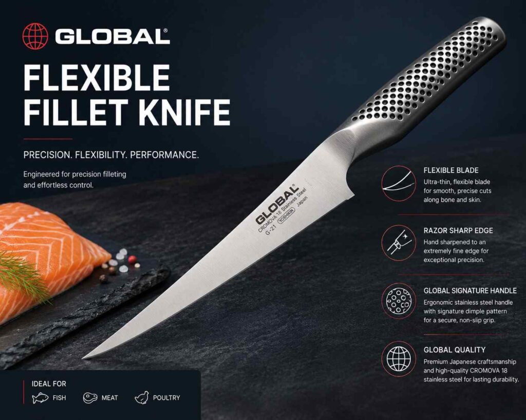 Global Flexible Fillet Knife