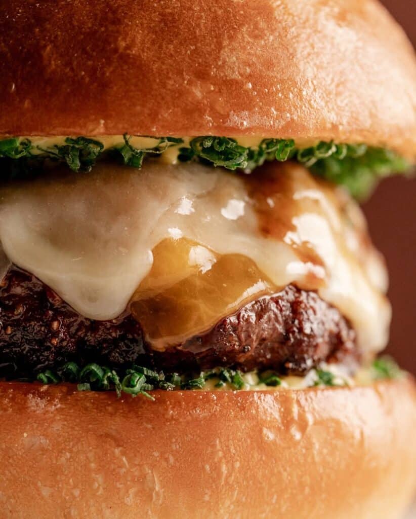 Ground Prime Rib Burgers With Caramelized Onions