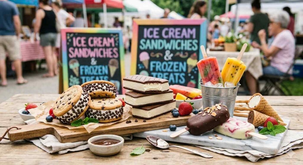 Ice Cream Sandwiches And Frozen Treats