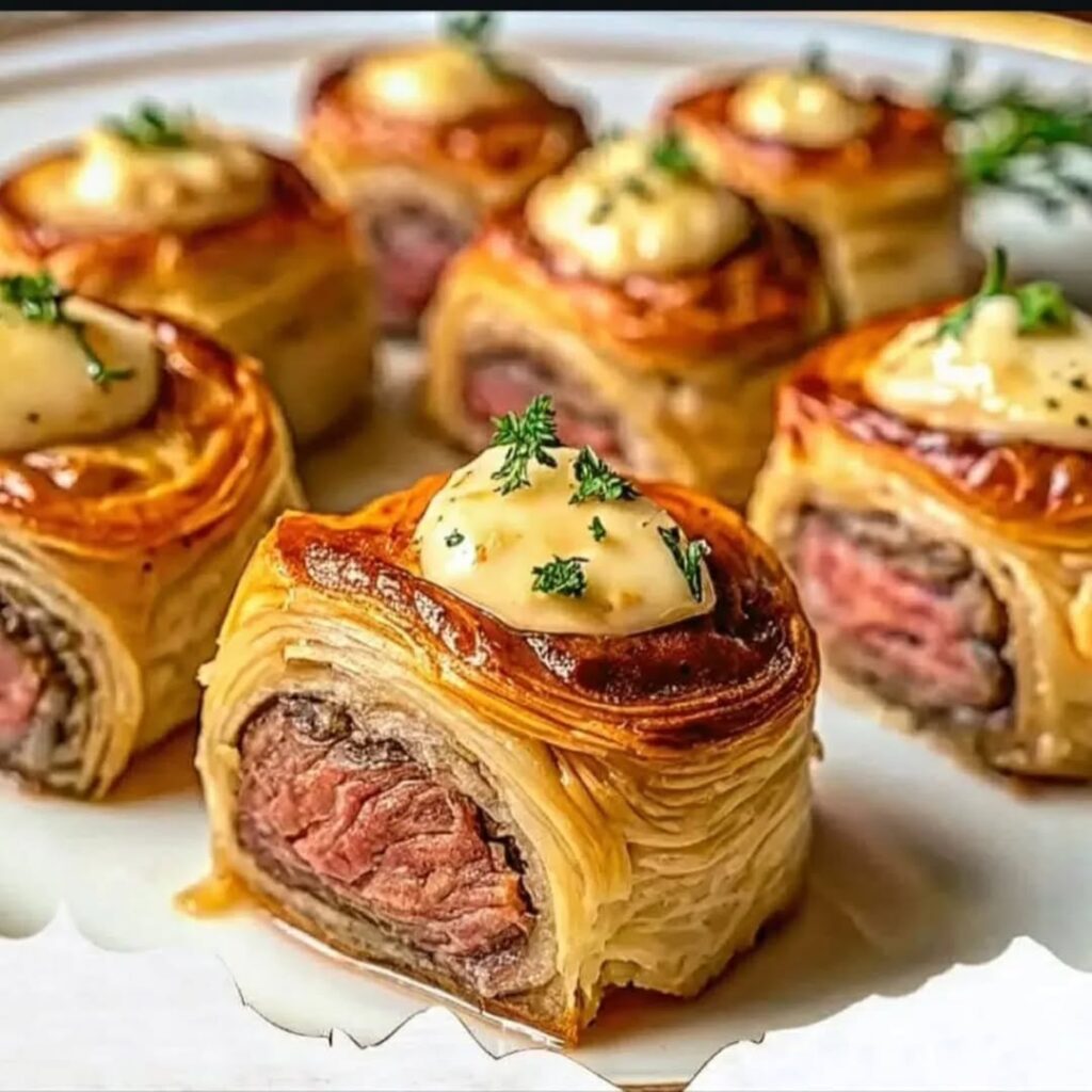 Individual Beef Wellington With Mushroom Duxelles