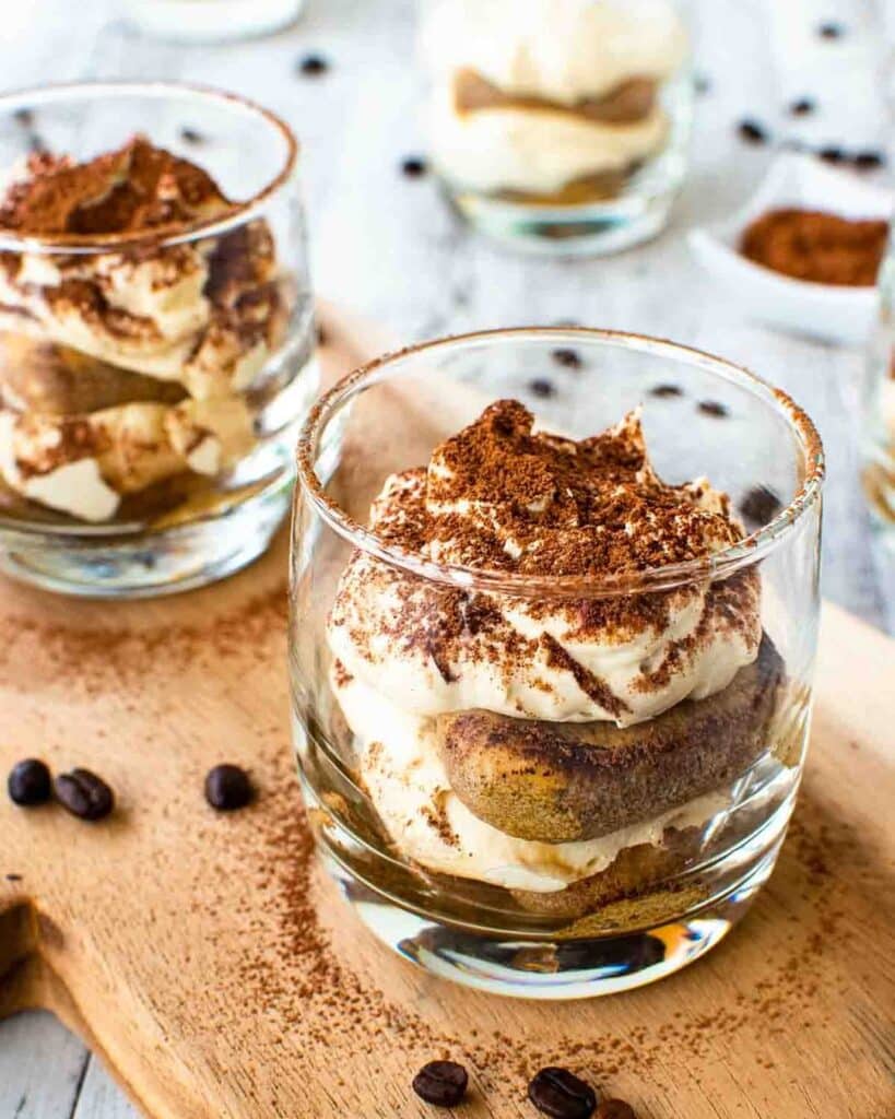 Individual Deconstructed Tiramisu Glasses