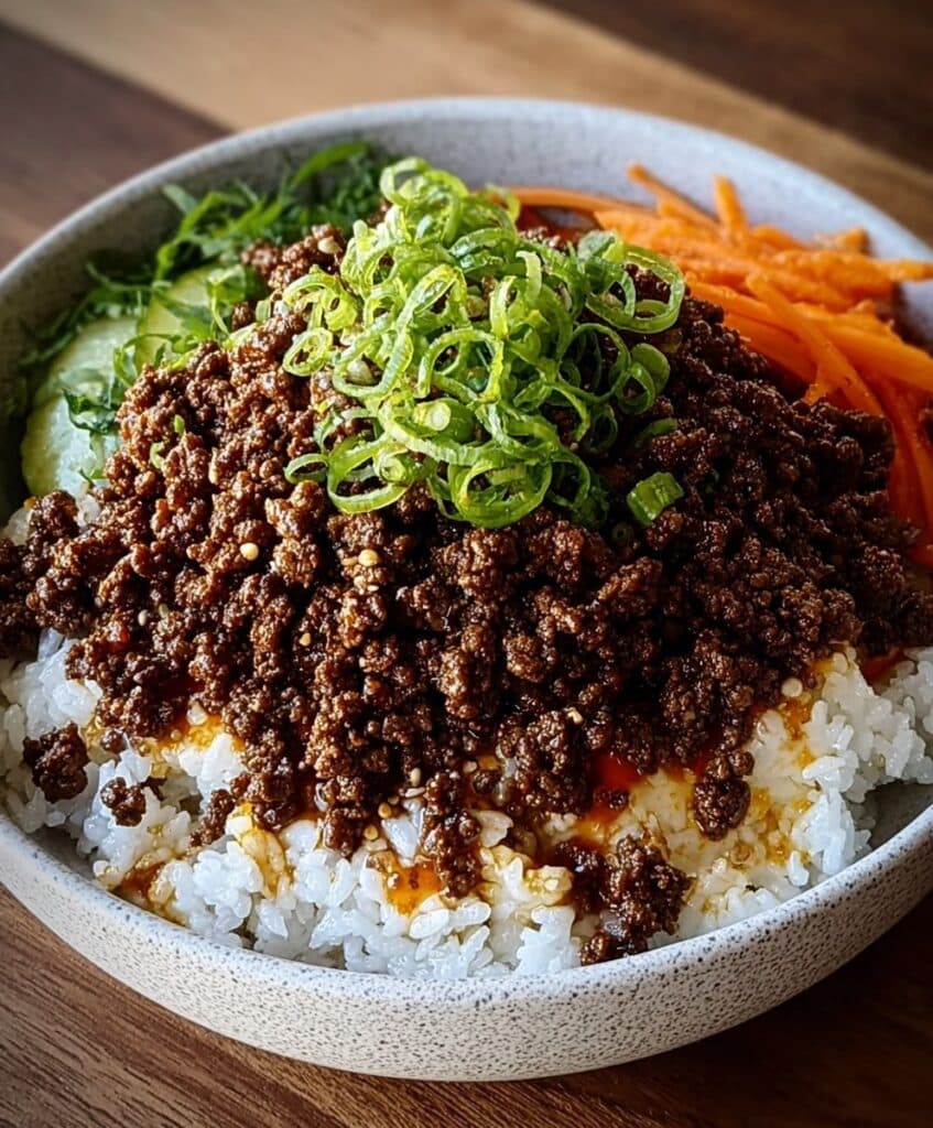 Korean-Inspired Ground Beef Bowls
