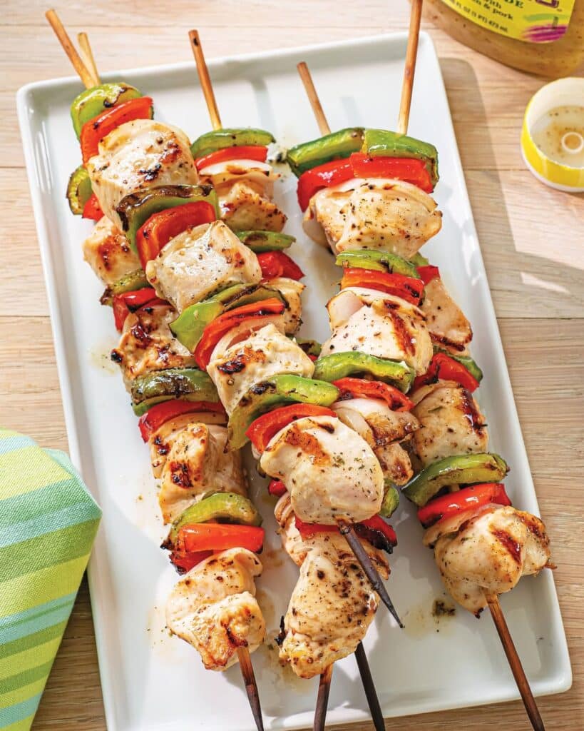 Lemon Garlic Chicken Kabobs