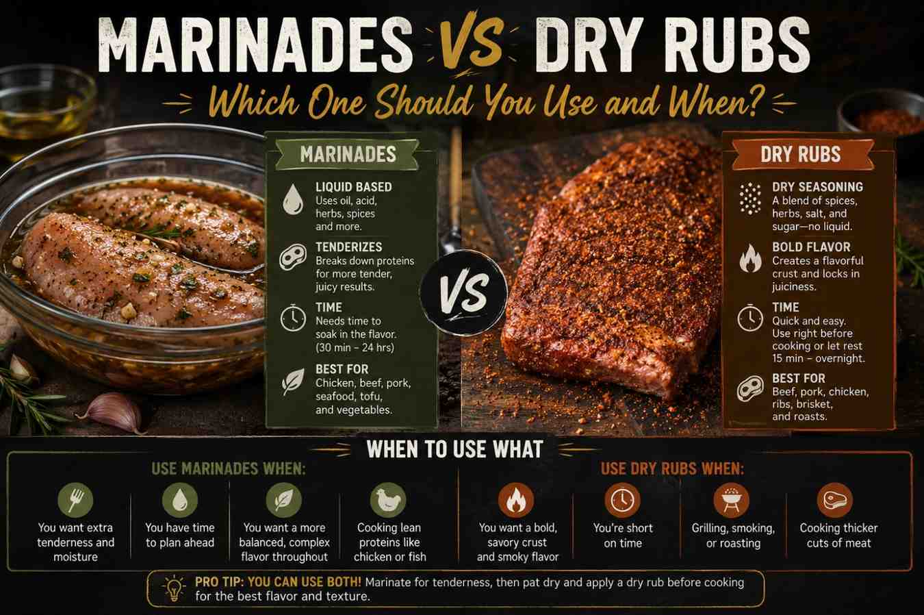 marinades vs dry rubs debate