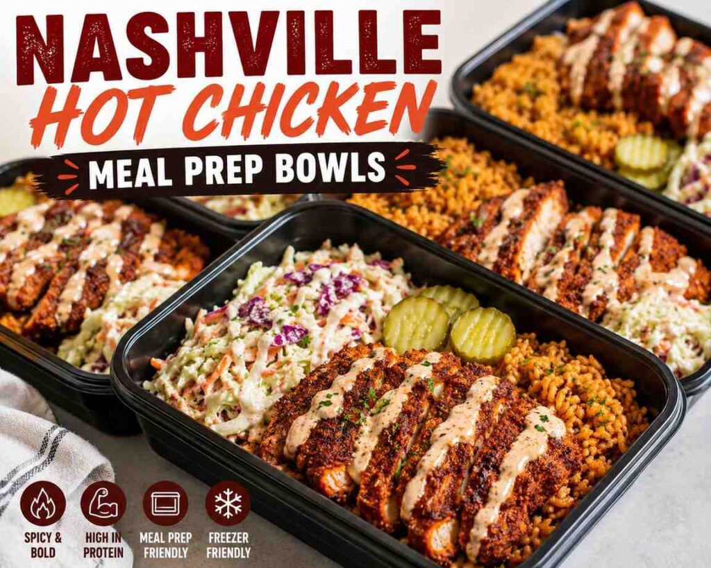 Nashville Hot Chicken Meal Prep Bowls