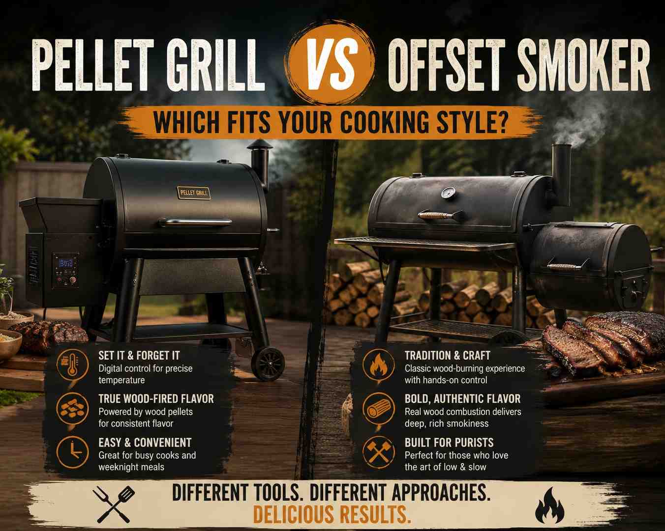 pellet grill vs offset smoker