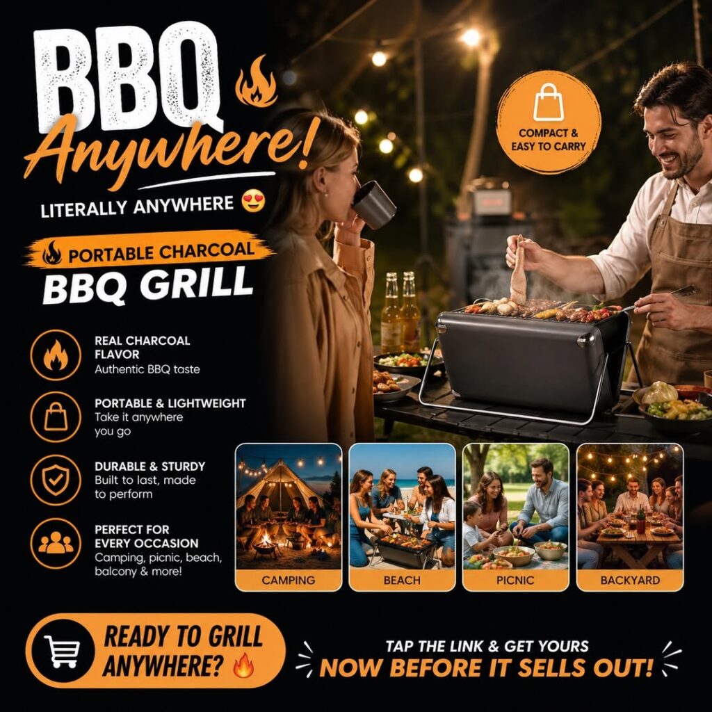 Portable Charcoal Grill For Any Occasion 