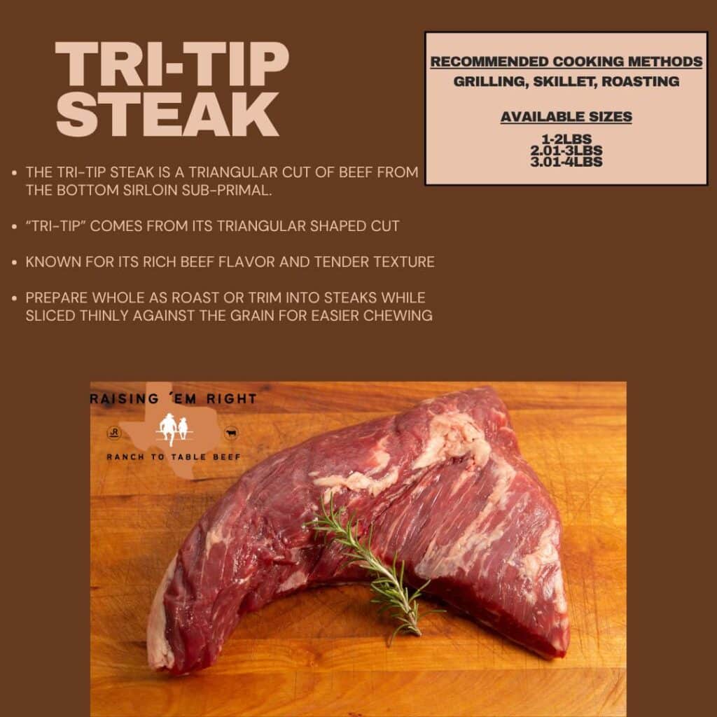 Premium Tri-Tip Steak Cut