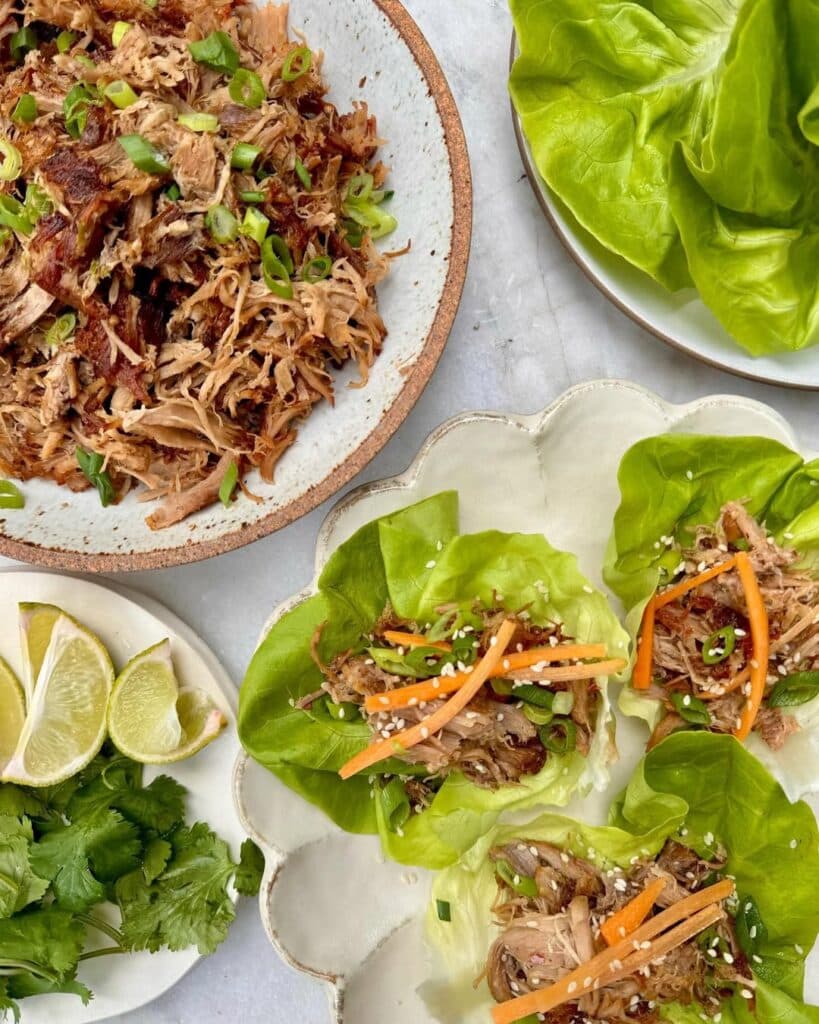 Pulled Pork Lettuce Wraps