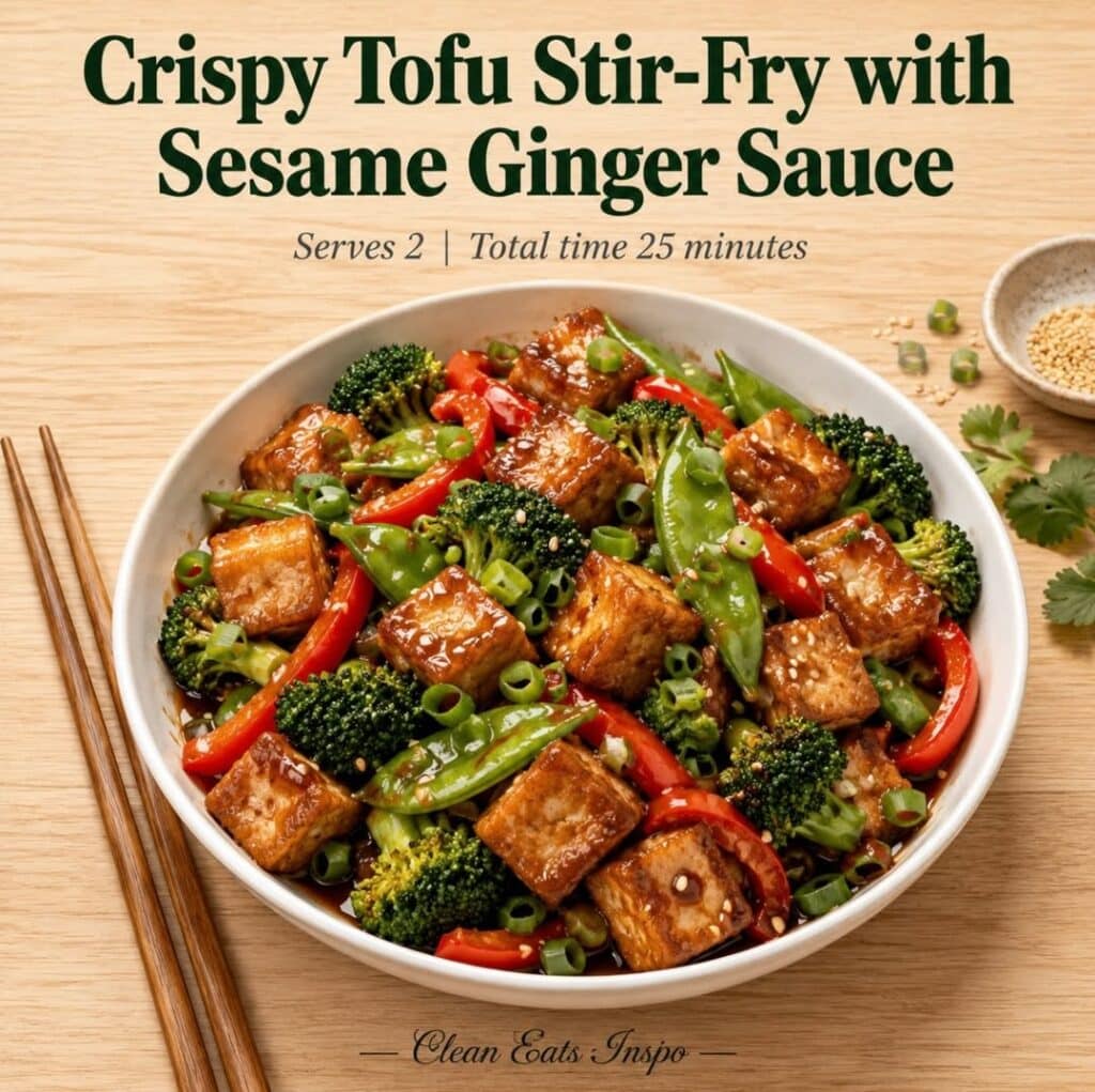 Sesame Ginger Tofu Stir-Fry