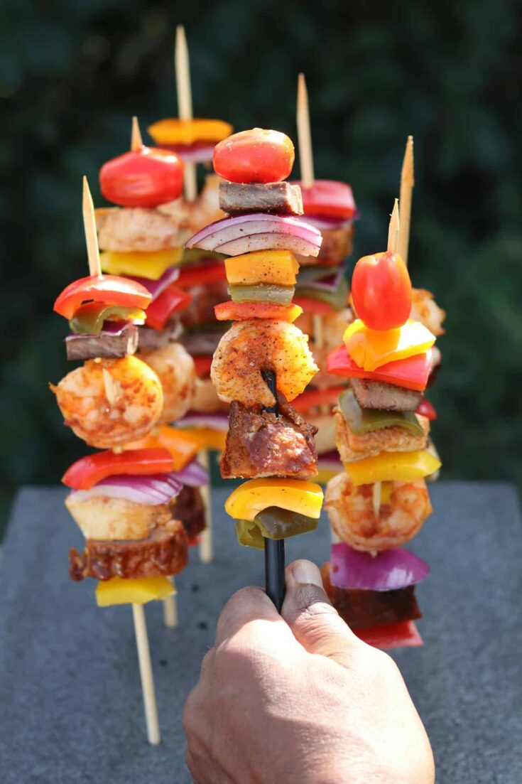 steak and veggie kabobs recipe