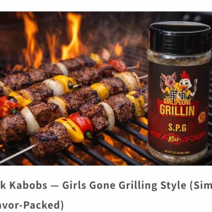 Steak Kabaobs On Skewers With Bbq Rub