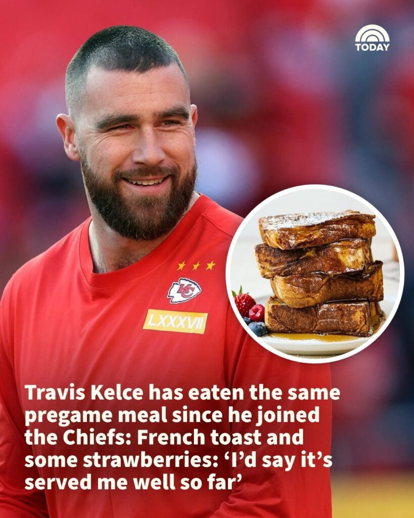 Travis Kelce Pre-Game Meal 