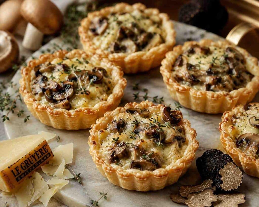 Truffled Mushroom And Gruyere Tartlets