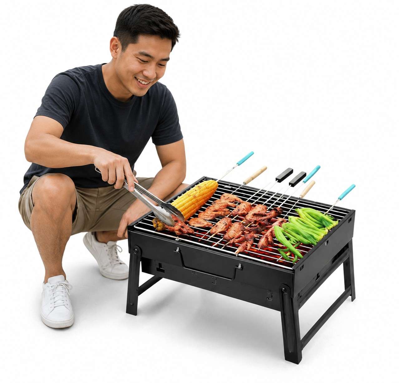 uten charcoal grill for camping and outdoor cooking