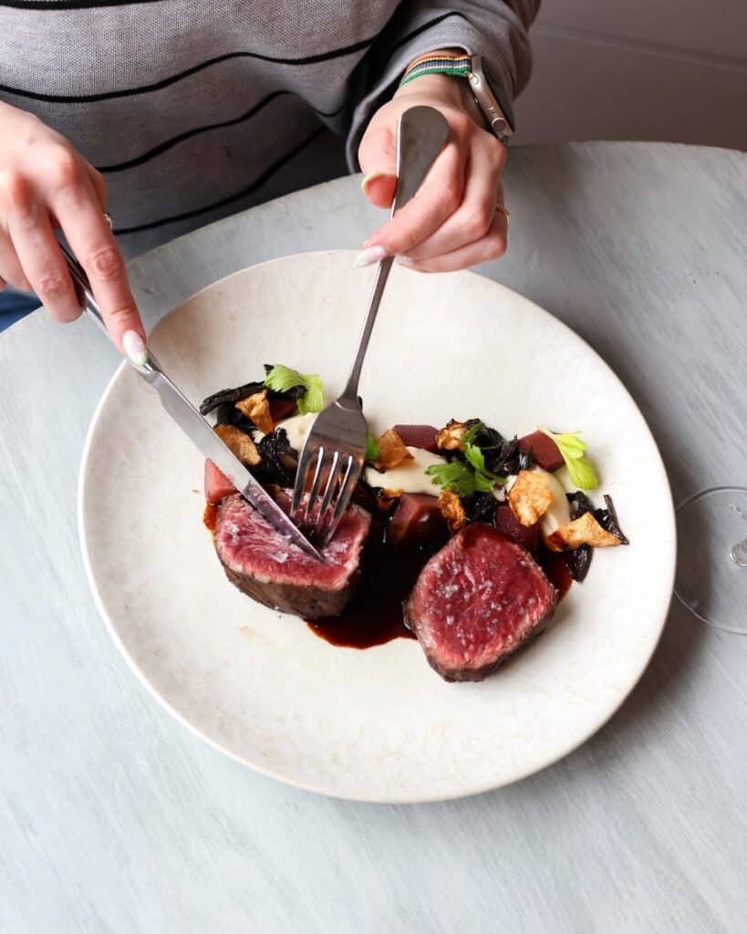 Venison Fillet With Juniper Berry And Red Currant Jus