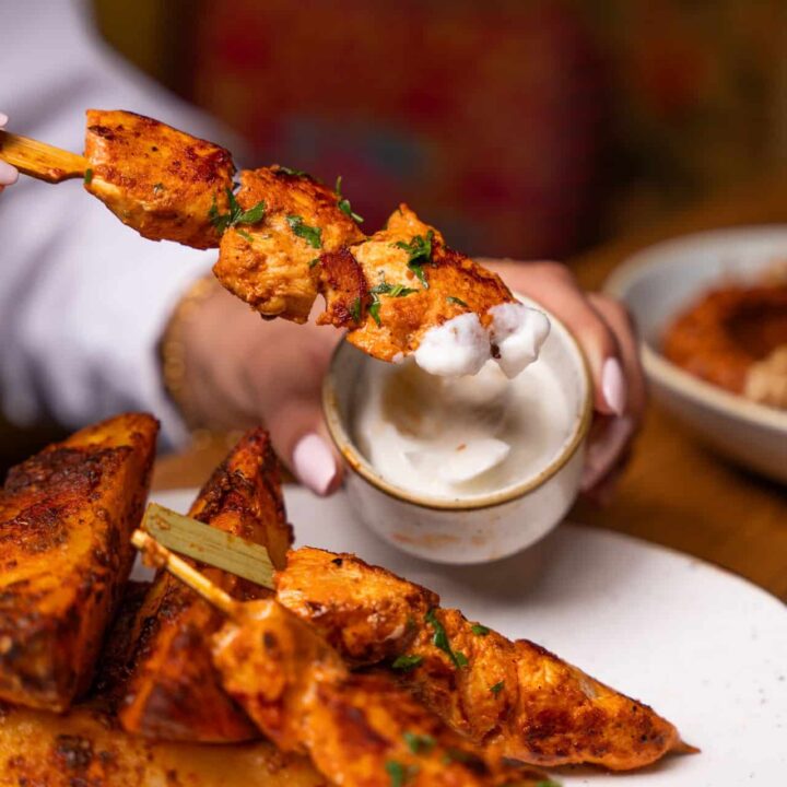 Al Pastor Style Grilled Chicken Skewers Recipe