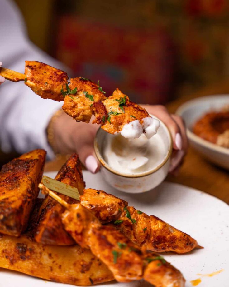 Al Pastor Style Grilled Chicken Skewers Recipe