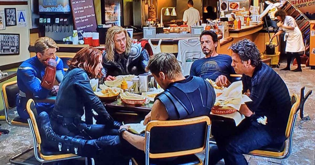 Smokin’ Barrels &Amp; Smoked Brisket: 10 Action Flicks With Bbq Scenes 4 The Avengers Shawarma Scene 2012