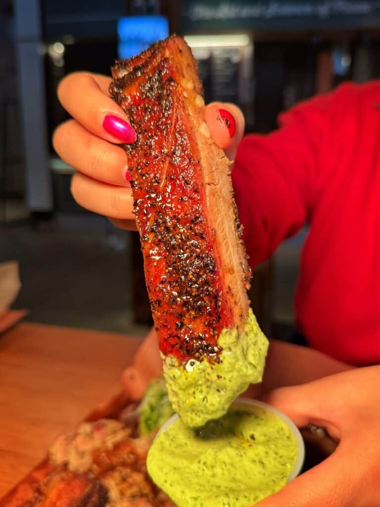 Bbq Bark On A Smoked Ribs