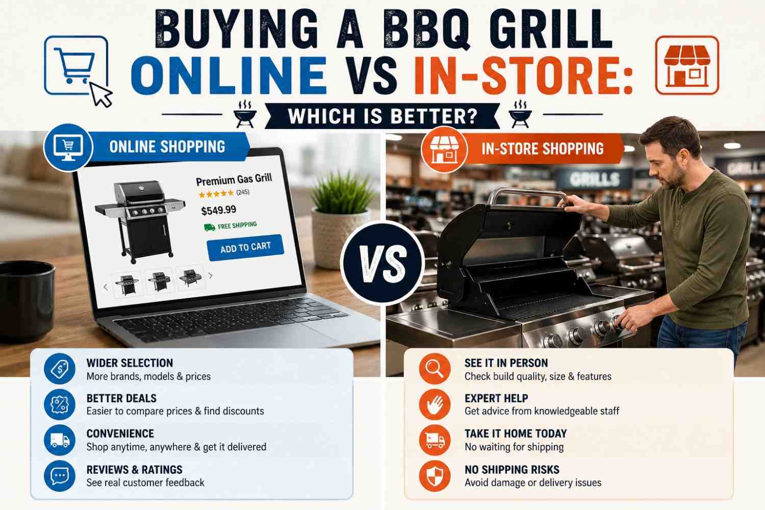 Buying A Bbq Grill Online Vs In-Store
