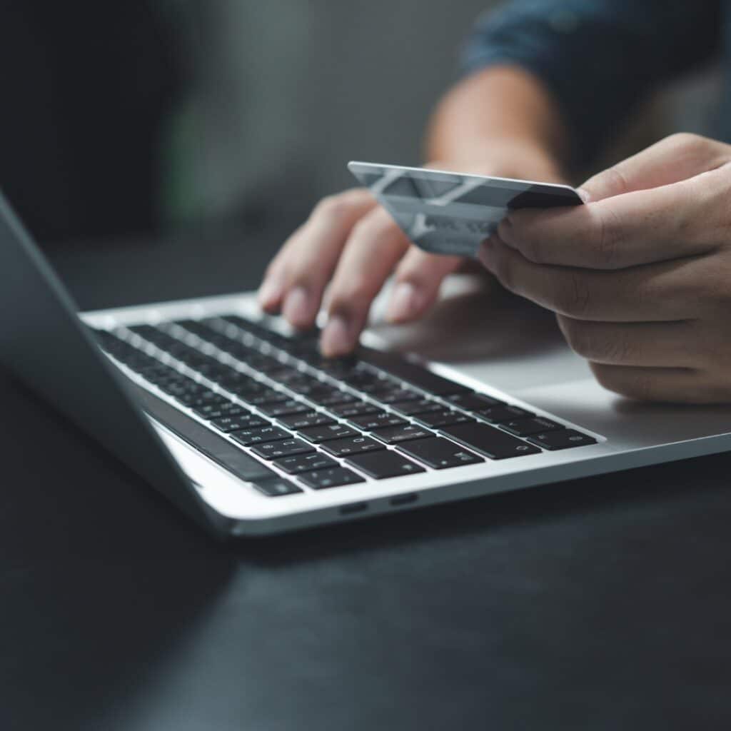buying items online with credit card