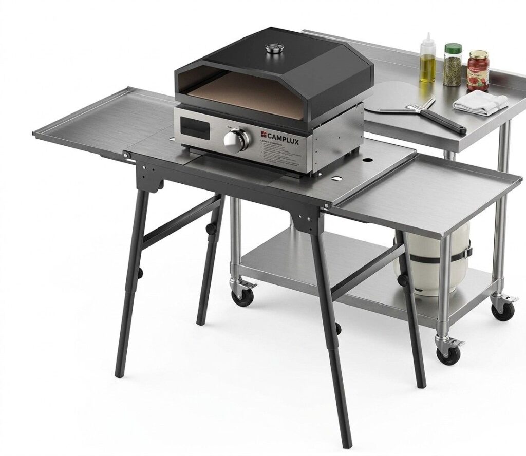 Camplux Grill-Griddle Pizza Oven Combo