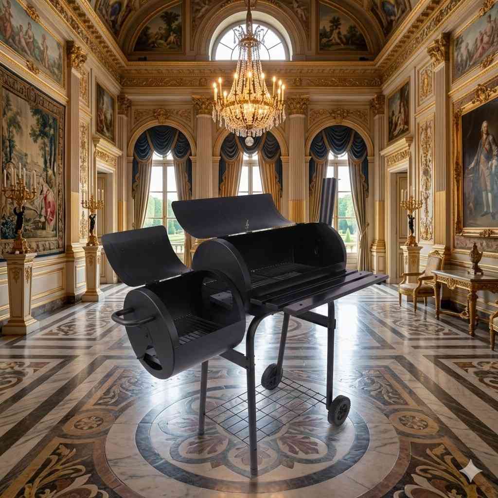 Charcoal Grill In A Palace Hall